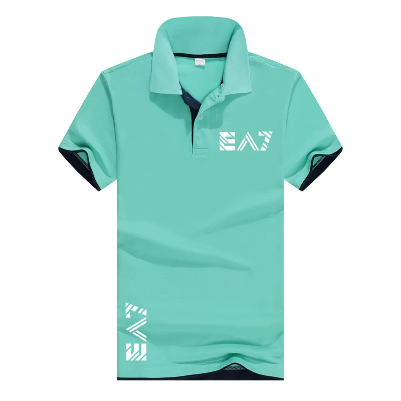 Summer Men's Brand Printed Lapel T-shirt Short-Sleeved Casual Loose Sports Polo Shirt 
Summer Men's Brand Printed Lapel T-shirt Short-Sleeved Casual Loose Sports Polo Shirt