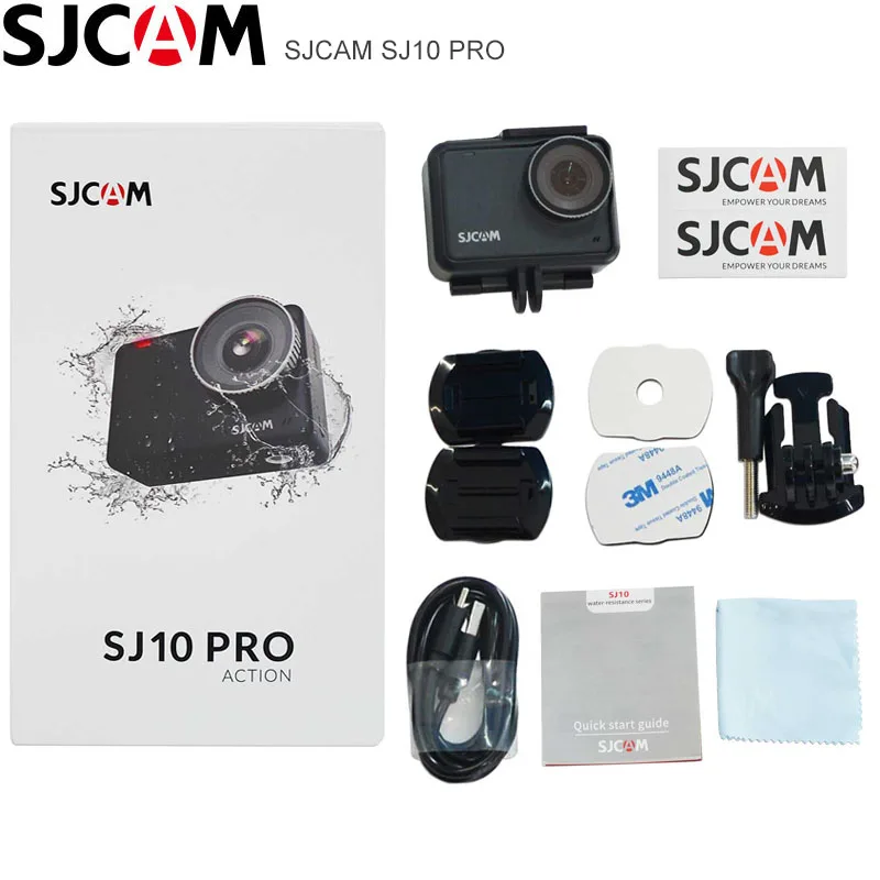 

SJCAM SJ10 PRO Action Camera WiFi 4K@60FPS Ambarella H22 2.33 inch IPS TOUCH Screen Gyro EIS Supersmooth Ultra HD Sports Camera