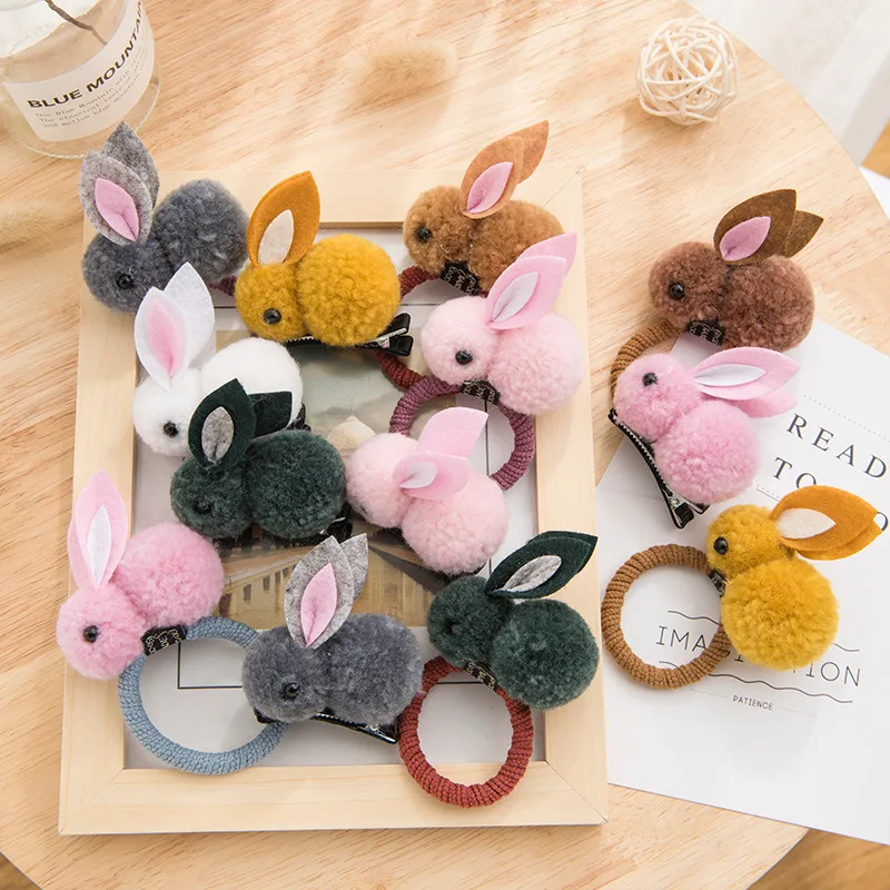 Cute Ball Rabbit Hair Ring Korean Elastic Rubber Hair Bands Plush Bunny Hairpins Headband Girls Hair Accessories
Cute Ball Rabbit Hair Ring Korean Elastic Rubber Hair Bands Plush Bunny Hairpins Headband Girls Hair Accessories