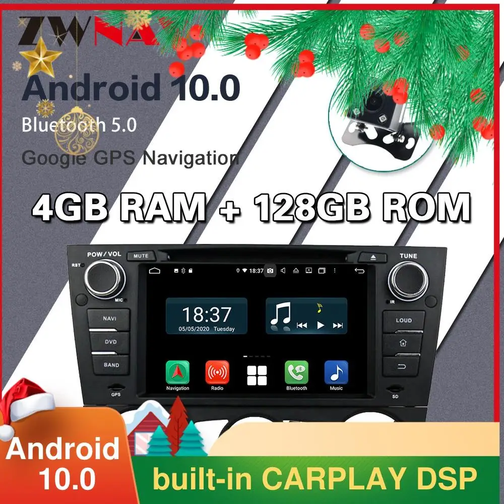 128G Carplay Android 10.0 screen Car DVD Player for BMW E90 Saloon 2005-2011 2012 GPS Navi BT Auto Radio Audio Stereo Head unit
128G Carplay Android 10.0 screen Car DVD Player for BMW E90 Saloon 2005-2011 2012 GPS Navi BT Auto Radio Audio Stereo Head unit