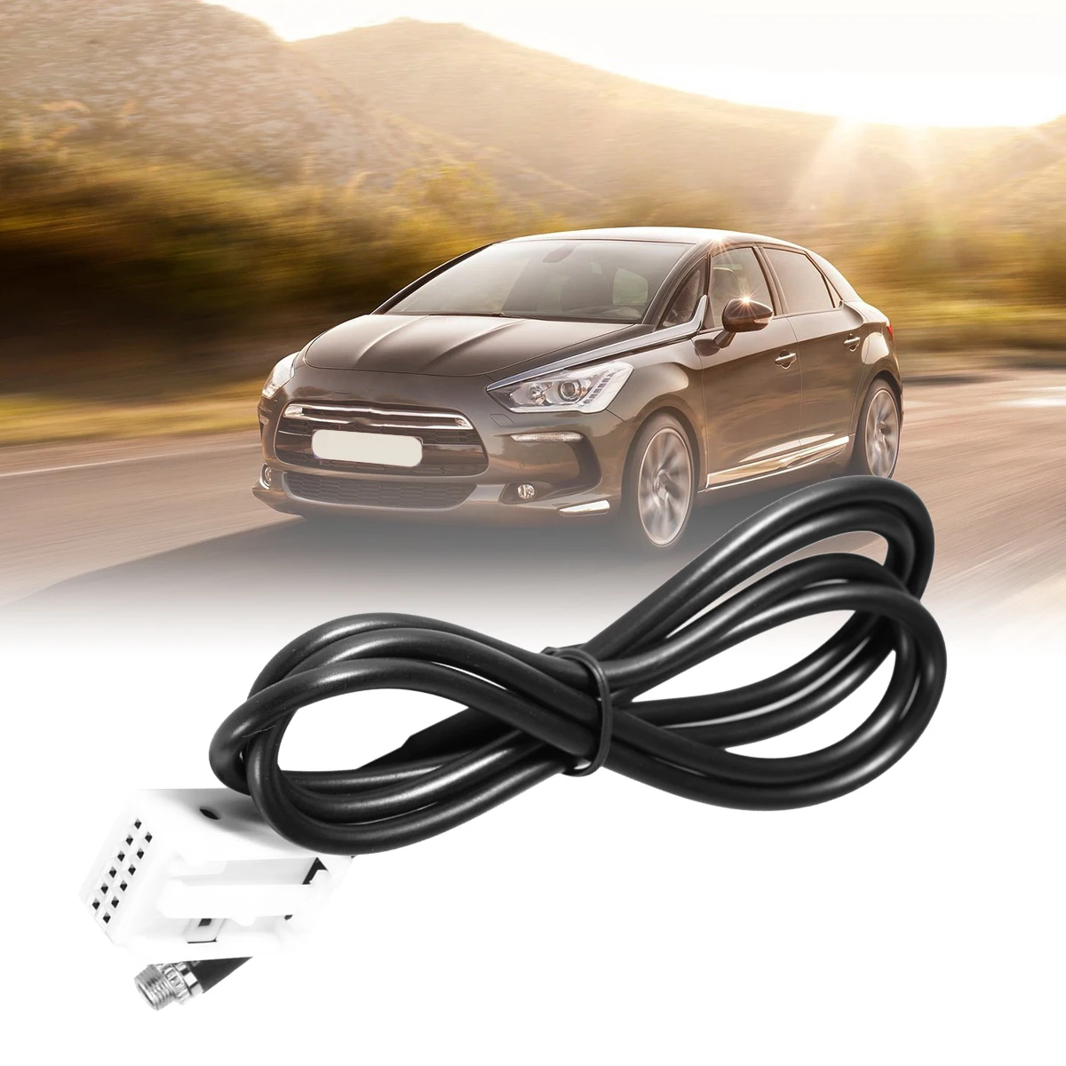 12-pin terminal & 3.5mm Female AUX Car Auto Aux-in Adapter 1.5m Wire fit for Peugeot Citroen RD4 C-Quatre 
12-pin terminal & 3.5mm Female AUX Car Auto Aux-in Adapter 1.5m Wire fit for Peugeot Citroen RD4 C-Quatre