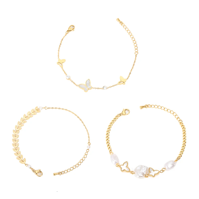 Irregular Baroque Pearl Butterfly Wheat Leaf White Zircon Bracelet With Anniversary Birthday Holiday Gift
Irregular Baroque Pearl Butterfly Wheat Leaf White Zircon Bracelet With Anniversary Birthday Holiday Gift