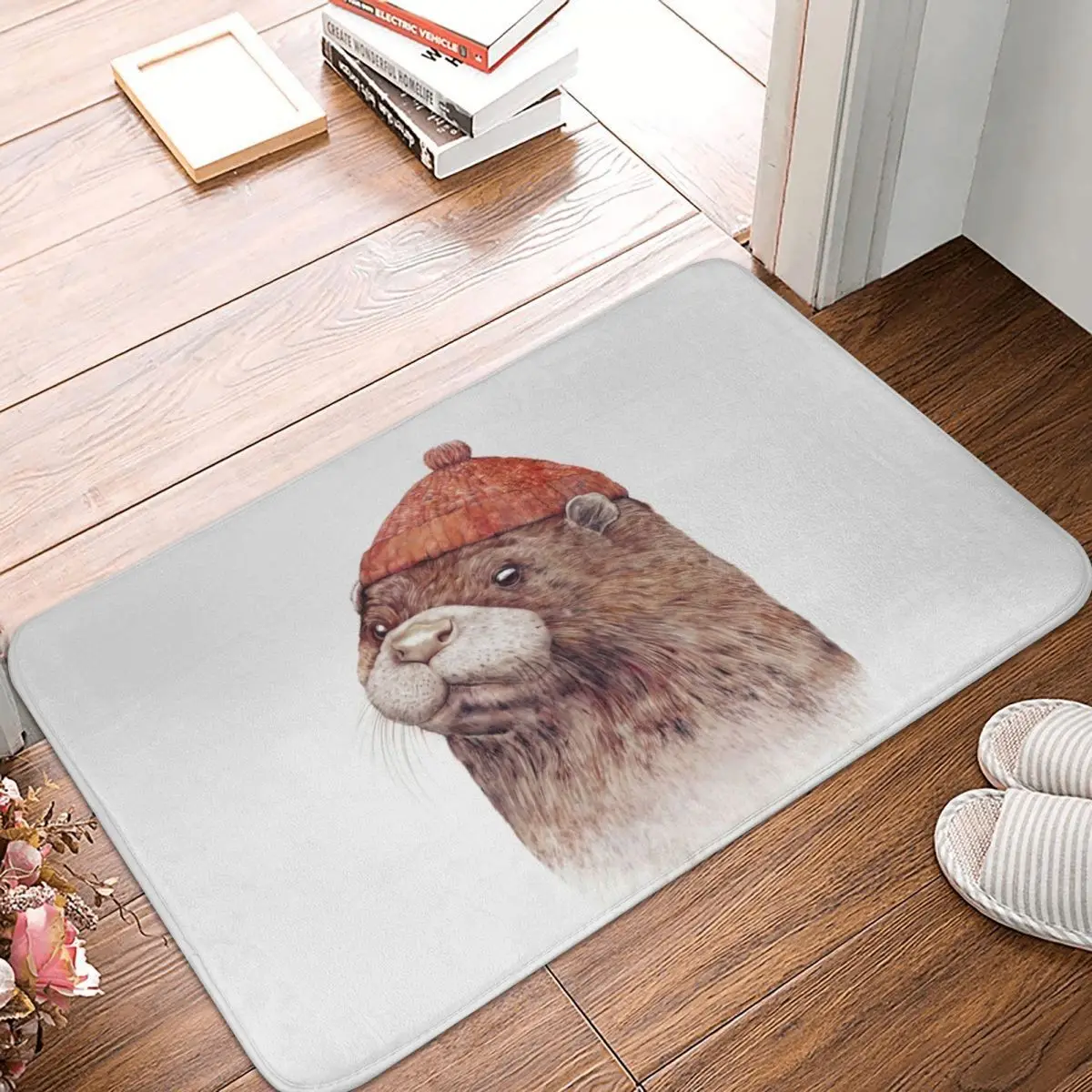 Otter Doormat Carpet Mat Rug Polyester PVC Anti-slip Floor Decor Bath Bathroom Kitchen Living Room 40x60
Otter Doormat Carpet Mat Rug Polyester PVC Anti-slip Floor Decor Bath Bathroom Kitchen Living Room 40x60
