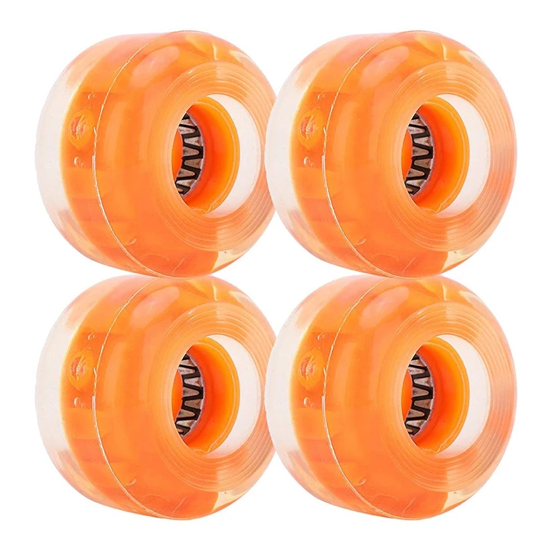4 Pcs Flash Skateboard Wheels Double Rocker Wheels Longboard Roller Parts PU Downspeed Sliding Wheels,54X36mm,Orange
4 Pcs Flash Skateboard Wheels Double Rocker Wheels Longboard Roller Parts PU Downspeed Sliding Wheels,54X36mm,Orange