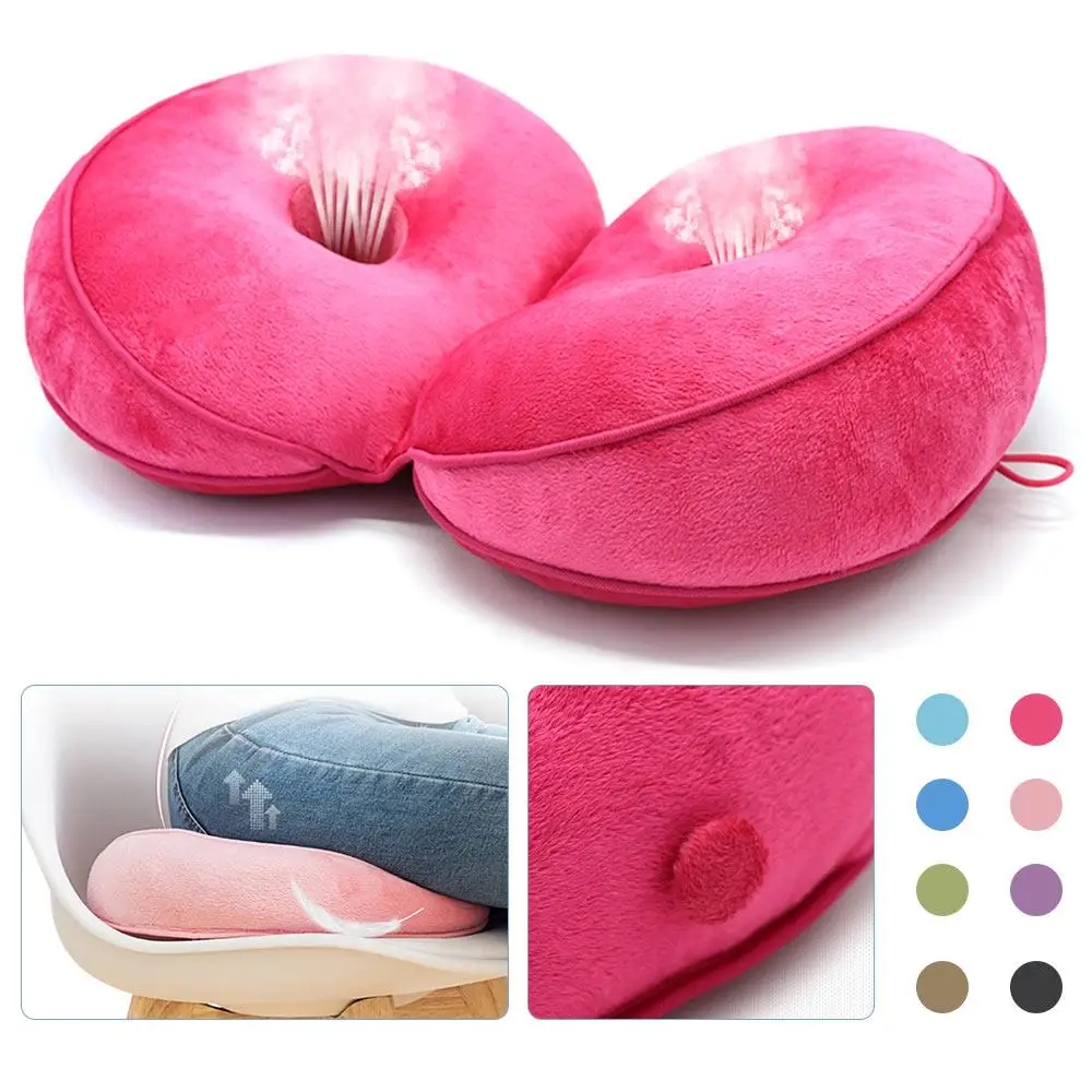 Back Cushion Crocheted Wool Pillow Cushion Comfortable Backrest Memory Foam Health New Office