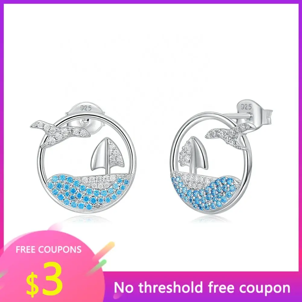 OGULEE Stud Earing 925 Sterling Silver Beach Design From Austria Crystal Earrings for Women Vacation Ocean Fine Jewelry
OGULEE Stud Earing 925 Sterling Silver Beach Design From Austria Crystal Earrings for Women Vacation Ocean Fine Jewelry