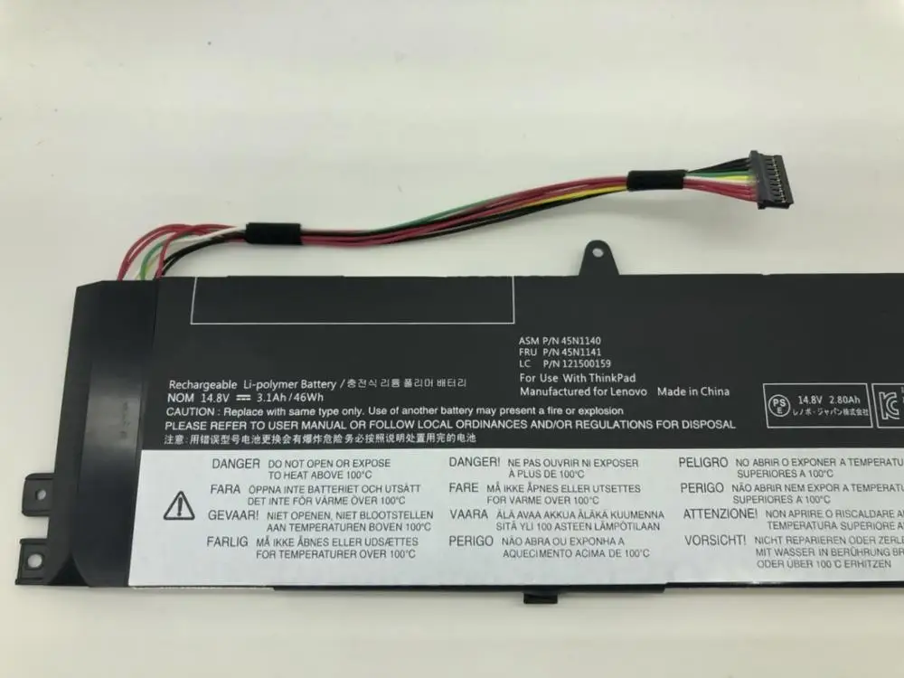 45N1138 45N1139 45N1140 45N1141 121500158 Новый аккумулятор для ноутбука Lenovo для ThinkPad S431 S440 V4400u S3 S5
45N1138 45N1139 45N1140 45N1141 121500158 Новый аккумулятор для ноутбука Lenovo для ThinkPad S431 S440 V4400u S3 S5