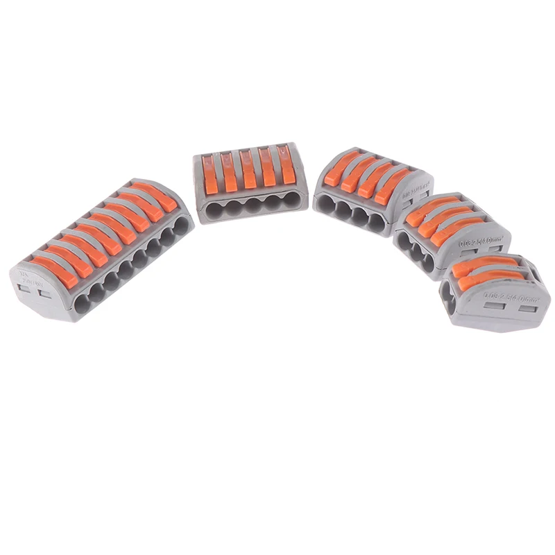 Universal Terminals Block Plug-in Electrical Wire Connectors 2/3/4/5/8 Ways Reusable Spring Lever Terminal Block Electric Cables
Universal Terminals Block Plug-in Electrical Wire Connectors 2/3/4/5/8 Ways Reusable Spring Lever Terminal Block Electric Cables