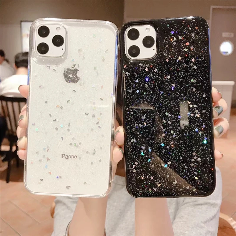 

Qianliyao For iphone 12 11 Pro Max 7 8 case Bling Glitter Case For Iphone 6 6S 7 8 PLus X XS Max XR Case Silicon Soft Back Cover