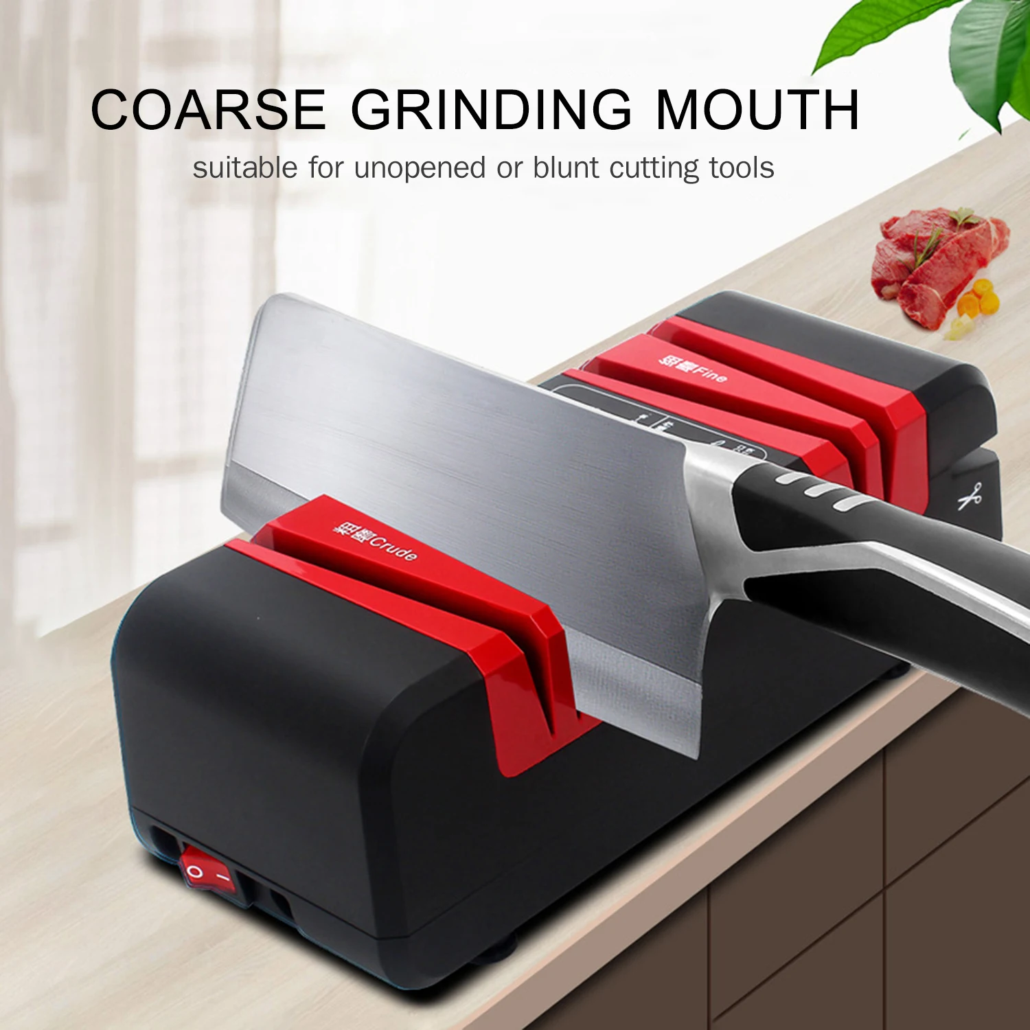 Multifunctional Automatic Cut Sharpeners Cutter Grinder Electric Knife Sharpener for Straight Serrated Knives Scissors Kitchen
Multifunctional Automatic Cut Sharpeners Cutter Grinder Electric Knife Sharpener for Straight Serrated Knives Scissors Kitchen