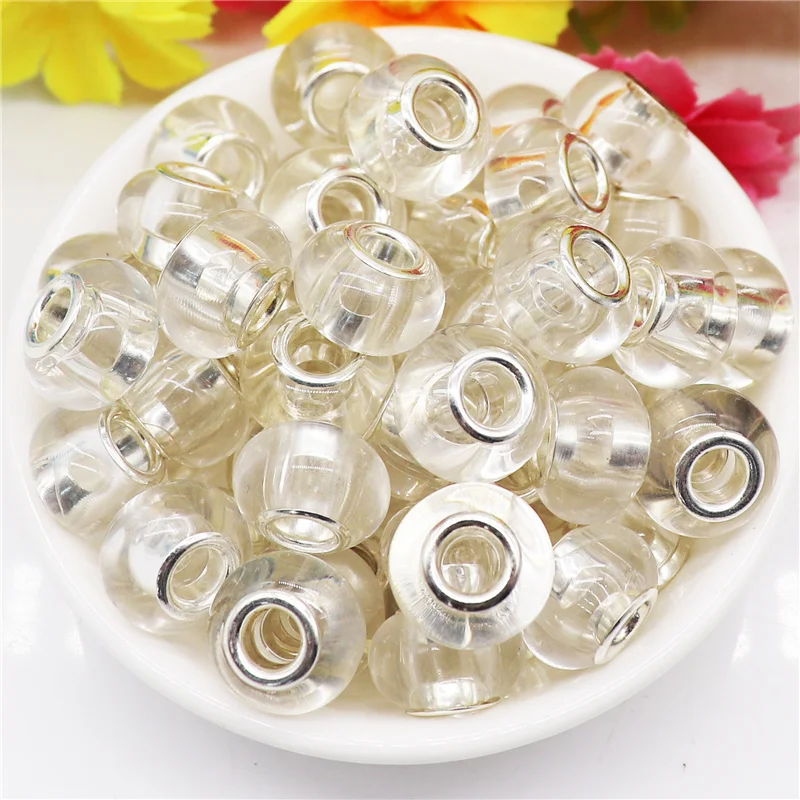 10Pcs White Clear Color Large Hole Plastic Resin European Beads Charms Fit Pandora Bracelet Necklace Hair Beads Jewelry Making
10Pcs White Clear Color Large Hole Plastic Resin European Beads Charms Fit Pandora Bracelet Necklace Hair Beads Jewelry Making