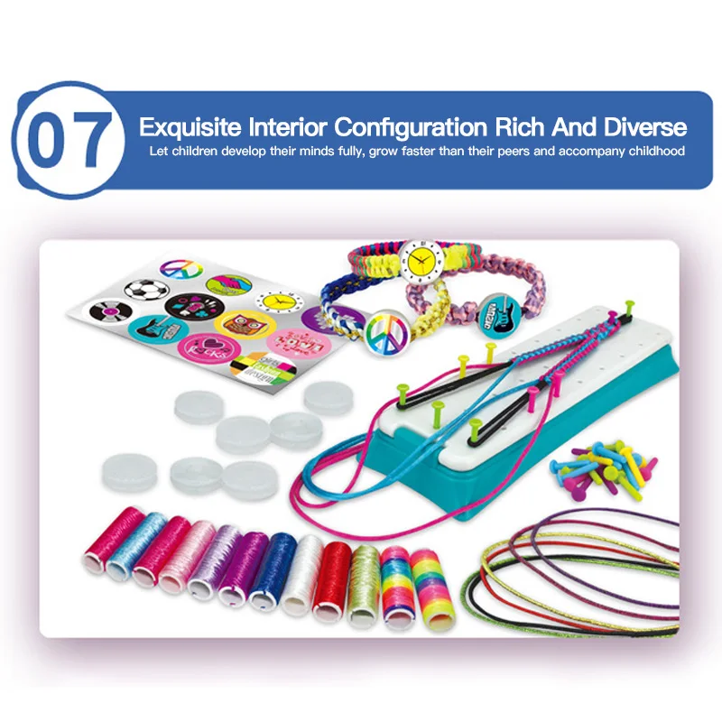 Kid Girl Watch DIY Dots Building Block Toys Marine Silicone Bracelet Wristband Adjustable Color Stretch Braided Rope Necklace
Kid Girl Watch DIY Dots Building Block Toys Marine Silicone Bracelet Wristband Adjustable Color Stretch Braided Rope Necklace