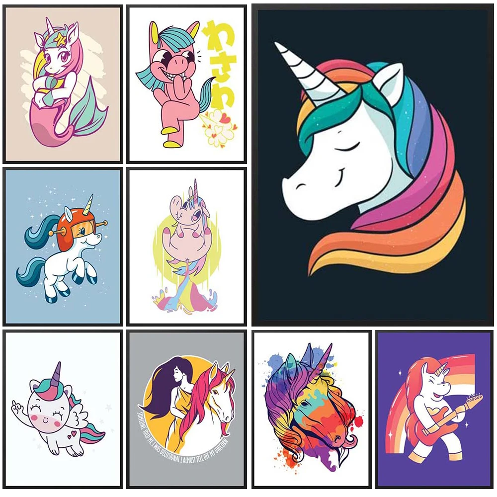 Cartoon Unicorn Nursery Baby Room Nordic Poster Wall Art Canvas Painting Wall Pictures For Living Room Home Decor Unframed
Cartoon Unicorn Nursery Baby Room Nordic Poster Wall Art Canvas Painting Wall Pictures For Living Room Home Decor Unframed