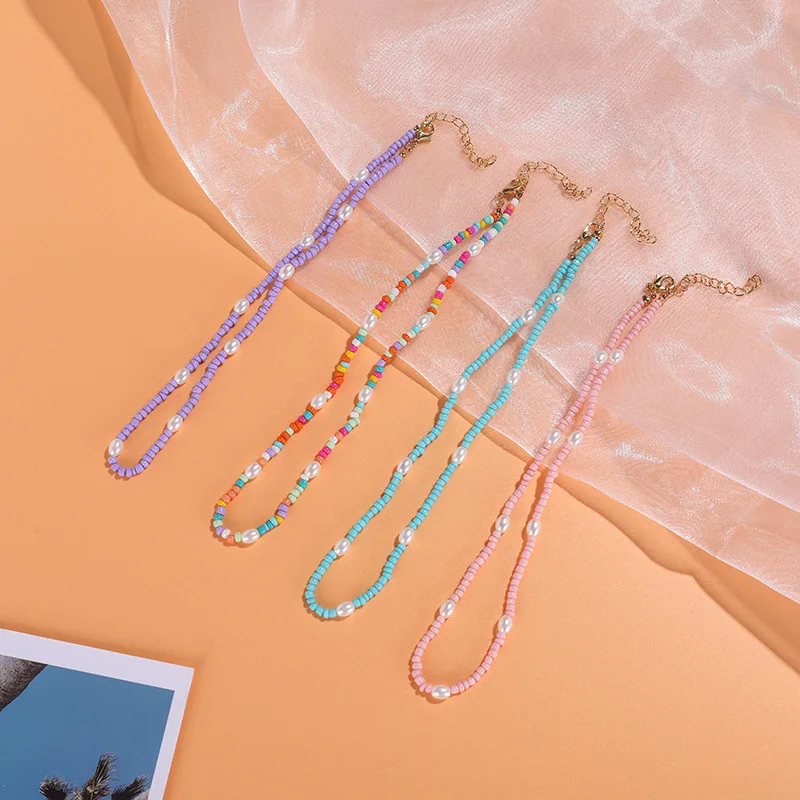 Bohemian Colorful Seed Beads Necklace For Women Minimalist Charm Neck Chain Boho Choker Necklaces Jewelry Femme Joyas 2021 New
Bohemian Colorful Seed Beads Necklace For Women Minimalist Charm Neck Chain Boho Choker Necklaces Jewelry Femme Joyas 2021 New
