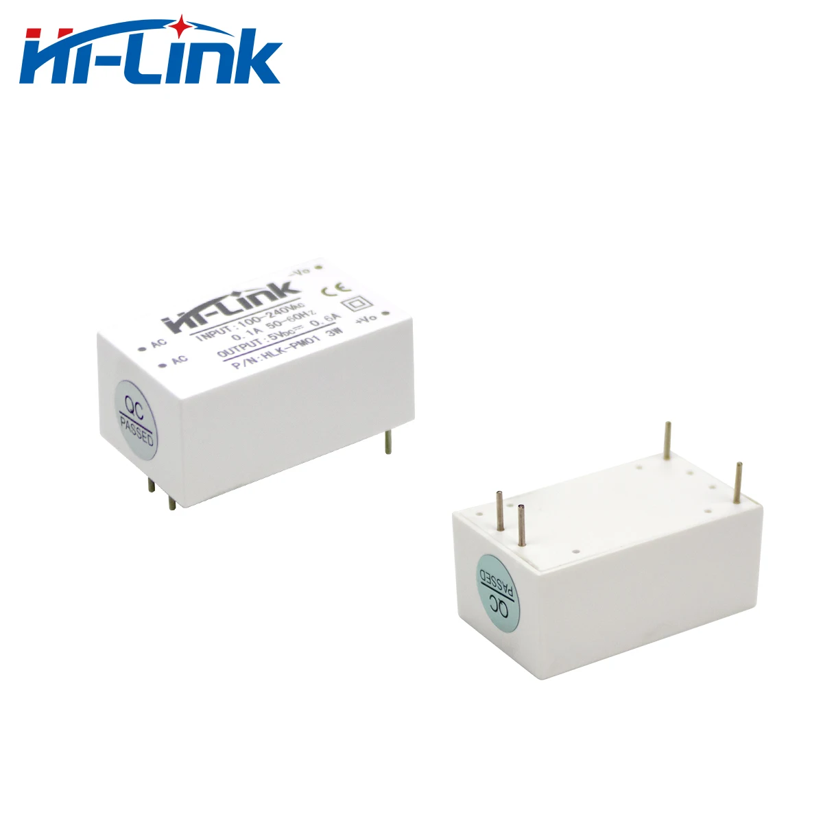 Hi Link pm01 белый цвет AC DC преобразователь источника питания 5 в 600 мА 3 Вт до 100 240 В