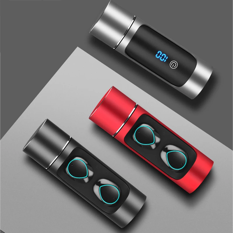 Bluetooth 5 0 наушники-вкладыши TWS с наушники 1000 мАч Power Bank гарнитура Беспроводная связь