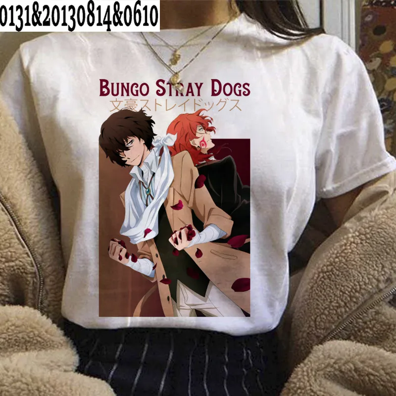 Funny Bungou Stray Dogs Printed T Shirt Cartoon Harajuku Unisex Shirt Short Sleeve Tops Tees O-Neck Casual Tshirt Female T-shirt
Funny Bungou Stray Dogs Printed T Shirt Cartoon Harajuku Unisex Shirt Short Sleeve Tops Tees O-Neck Casual Tshirt Female T-shirt