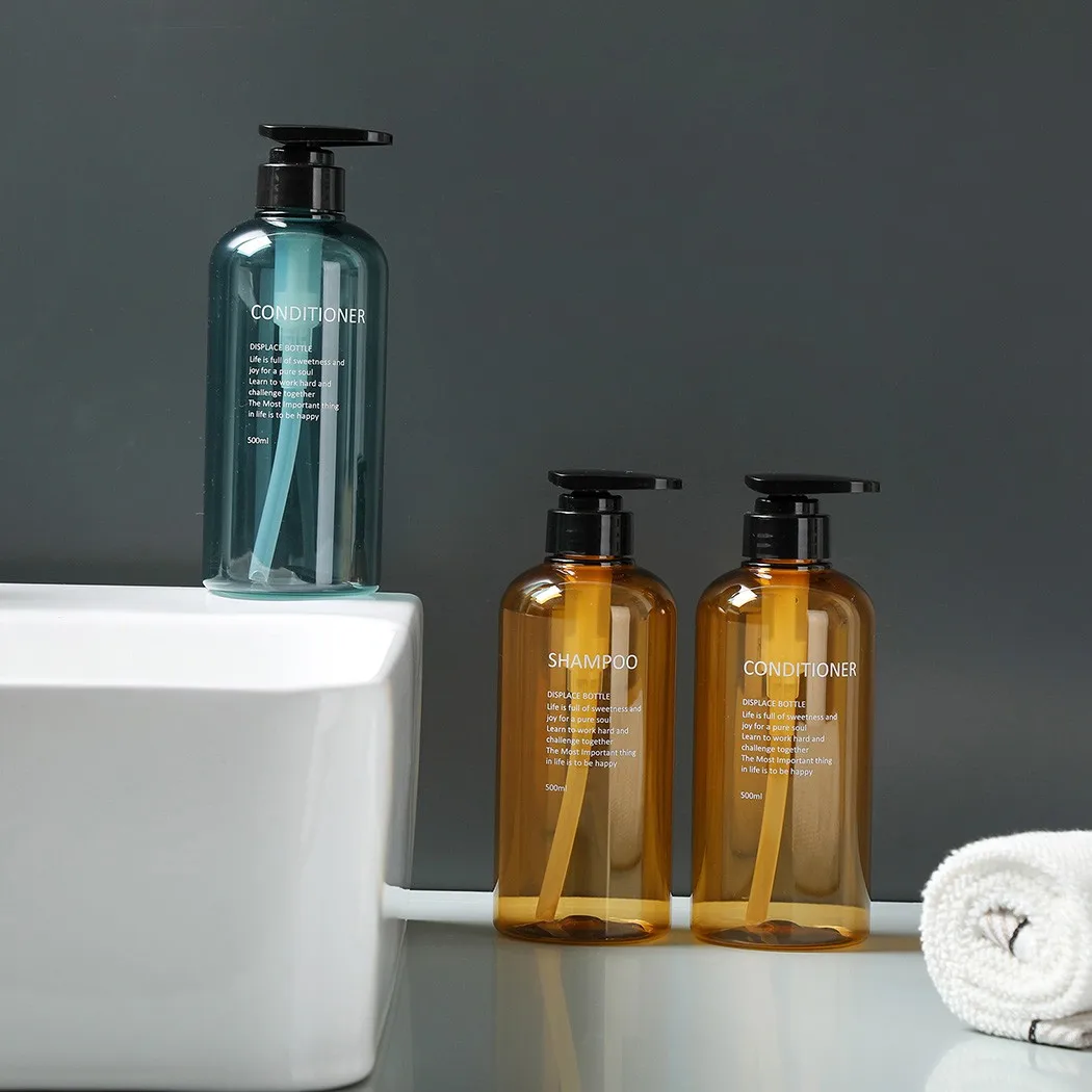 3*500ml Liquid Sub-bottling Set Soap Dispenser Bath Body Shampoo Press-type Empty Bottle Bottle Shower Gel Travel Outdoor Tools
3*500ml Liquid Sub-bottling Set Soap Dispenser Bath Body Shampoo Press-type Empty Bottle Bottle Shower Gel Travel Outdoor Tools