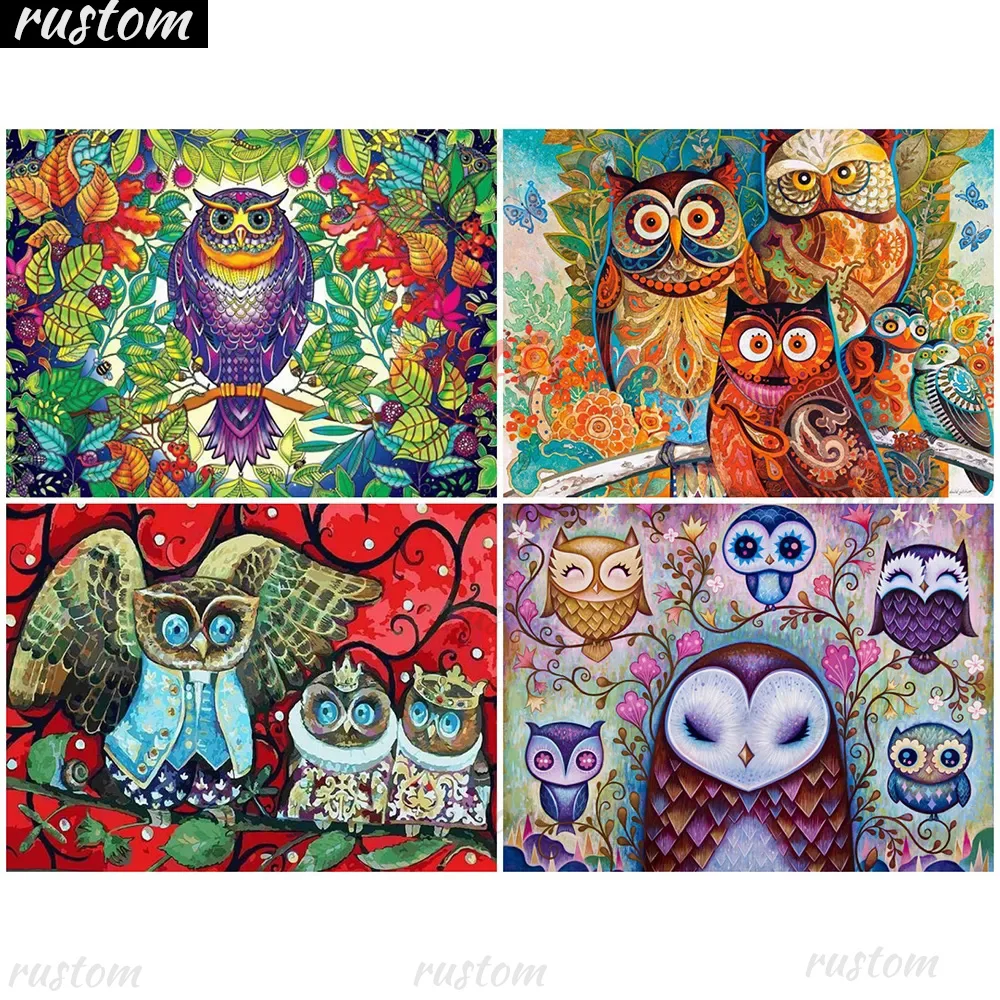 Full diamond 5D Diy diamond embroidery owl diamond full diamond painting animal cross stitch mosaic home decoration art gift Rus
Full diamond 5D Diy diamond embroidery owl diamond full diamond painting animal cross stitch mosaic home decoration art gift Rus