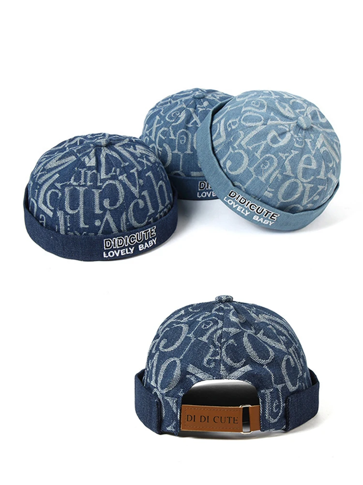 3-8 Year Kid Boy Docker Cap Brimless Hat Denim letters girl Beanie Hats Cotton Retro Adjustable Spring Landlord Sailor Cap
3-8 Year Kid Boy Docker Cap Brimless Hat Denim letters girl Beanie Hats Cotton Retro Adjustable Spring Landlord Sailor Cap