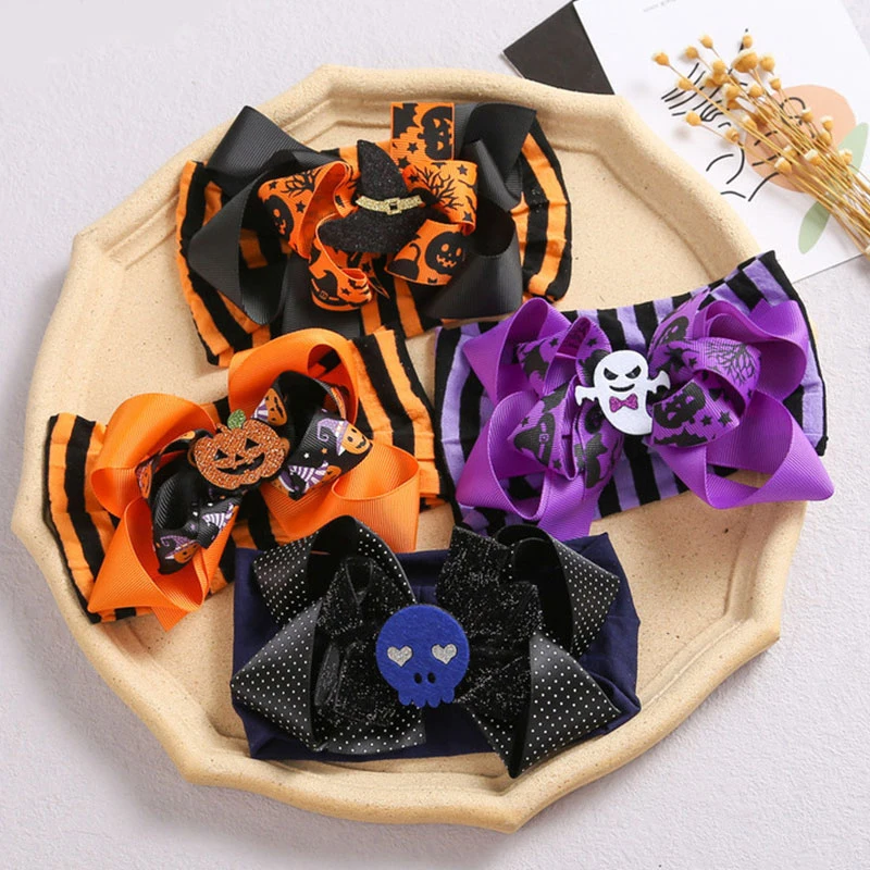 1Pcs Pumpkin Halloween Headband Grosgrain Ribbon Nylon Headwear Bowknot Hairband Stripe Printed Hair Accessories Christmas Gifts
1Pcs Pumpkin Halloween Headband Grosgrain Ribbon Nylon Headwear Bowknot Hairband Stripe Printed Hair Accessories Christmas Gifts