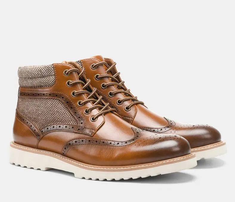 Men Boots Fretwork Brogue Boots Platformed Street Martin Boots Men Winter New Ankle Boots
Men Boots Fretwork Brogue Boots Platformed Street Martin Boots Men Winter New Ankle Boots