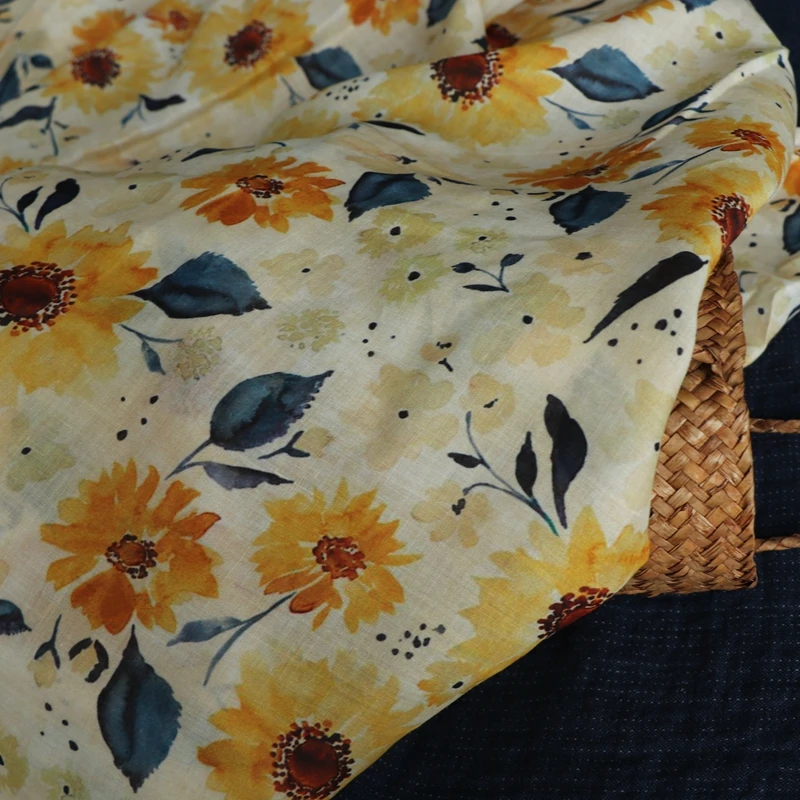 SCK High Quality Natural 100% Pure Ramie Cloth Printed Fabric For Sewing Dresses Robe Summer Thin DIY Handmade Designer Fabrics
SCK High Quality Natural 100% Pure Ramie Cloth Printed Fabric For Sewing Dresses Robe Summer Thin DIY Handmade Designer Fabrics