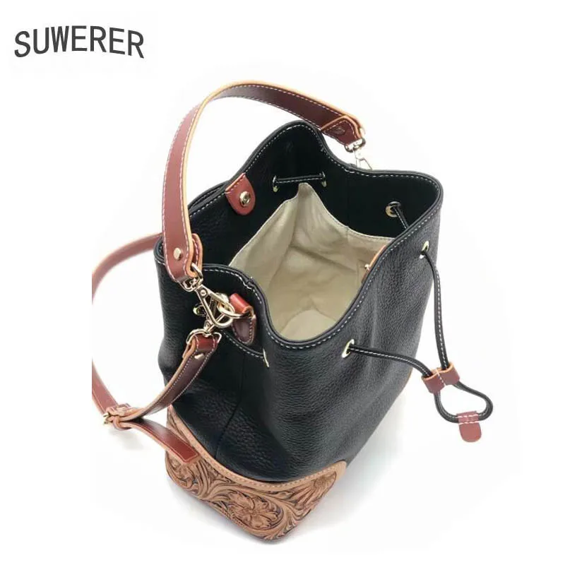 SUWERER New Superior cowhide women Genuine Leather bag luxury handbags women bags designer real cowhide leather bag tote
SUWERER New Superior cowhide women Genuine Leather bag luxury handbags women bags designer real cowhide leather bag tote