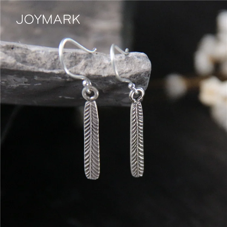 Ethnic Style S925 Sterling Silver Earrings Handmade Vintage Thai Silver Leaf Drop Earrings Women Fairy Silver Earrings TSE506 
Ethnic Style S925 Sterling Silver Earrings Handmade Vintage Thai Silver Leaf Drop Earrings Women Fairy Silver Earrings TSE506