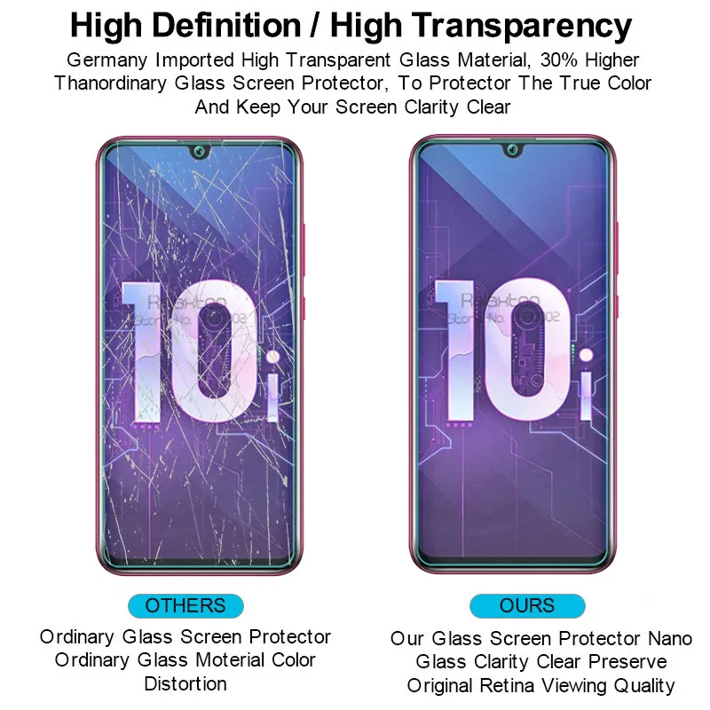 На Honor 10i стекло 3 шт. Защитное для Huawei 10 Lite Honor10 свет Xonor Honer Я Honor10i защитное покрытие