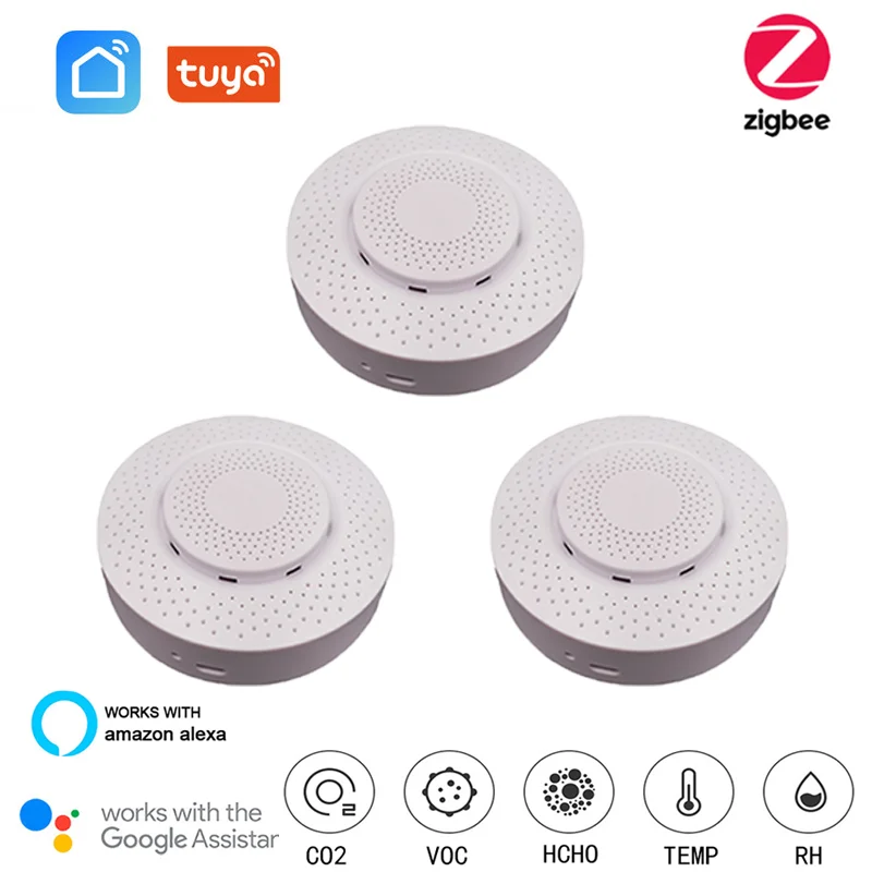 2021 Zigbee 3.0 Tuya Smart Carbon Dioxide Detector CO2 Sensor Formaldehyde VOC Temperature Humidity Sensor APP Control Air Box
2021 Zigbee 3.0 Tuya Smart Carbon Dioxide Detector CO2 Sensor Formaldehyde VOC Temperature Humidity Sensor APP Control Air Box