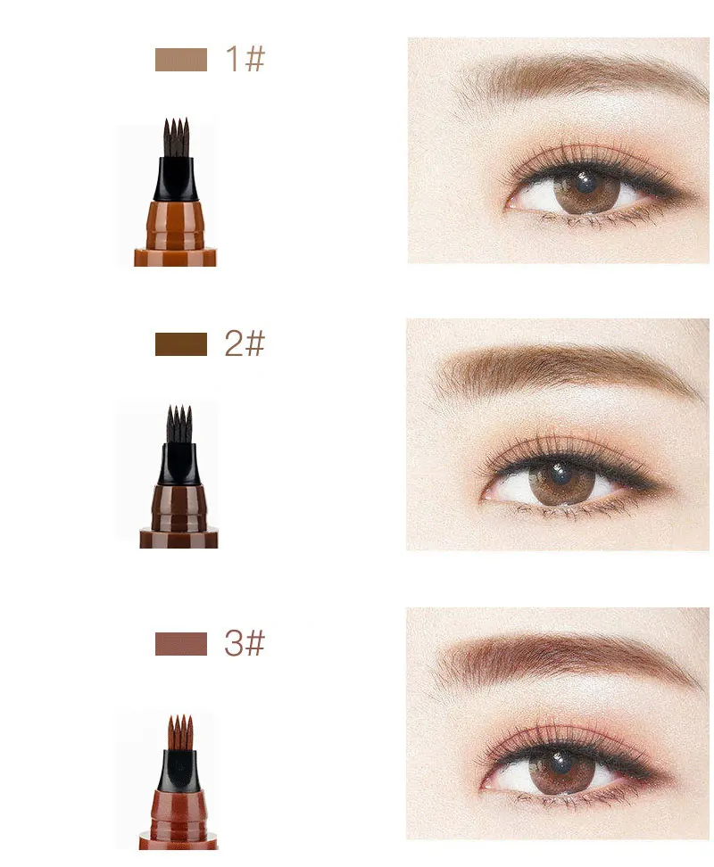 3D Long-lasting Eyebrow Pencil Natural Liquid Four-fork Eye Brow Tattoo Pen Easy To Paint Smooth Makeup Tool for Women
3D Long-lasting Eyebrow Pencil Natural Liquid Four-fork Eye Brow Tattoo Pen Easy To Paint Smooth Makeup Tool for Women