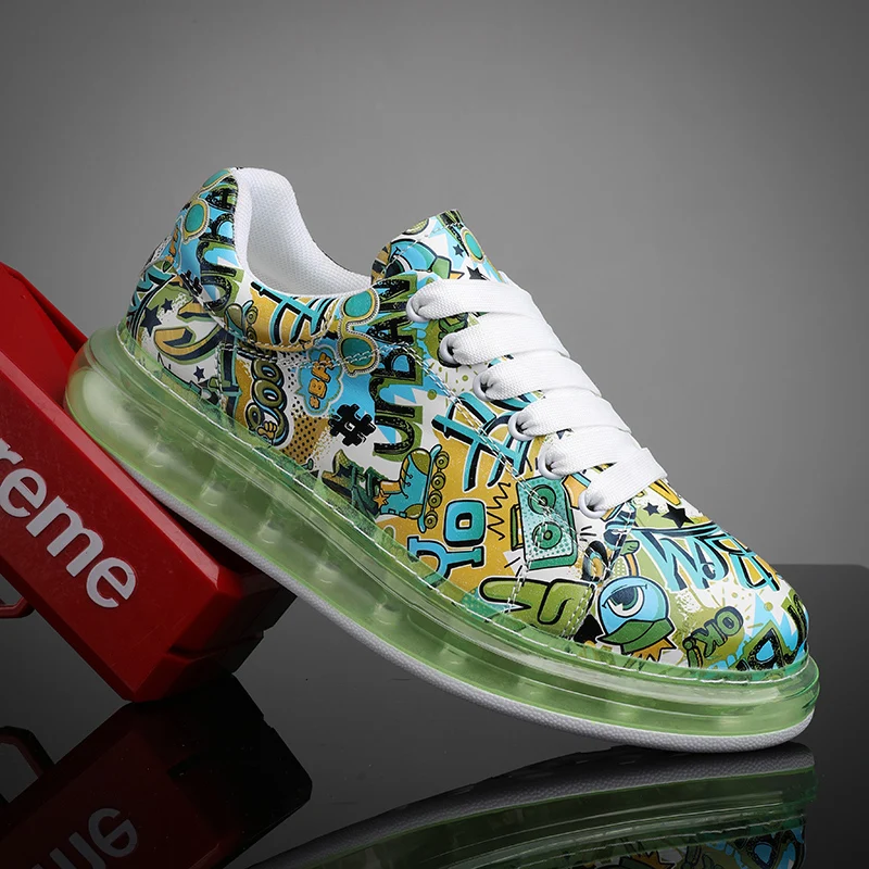 New Graffiti Casual Shoes Men 2021 Autumn Full Palm Air Cushion Sneakers Male Fashion Lace-Up Jogging Zapato Zapatillas Hombre
New Graffiti Casual Shoes Men 2021 Autumn Full Palm Air Cushion Sneakers Male Fashion Lace-Up Jogging Zapato Zapatillas Hombre