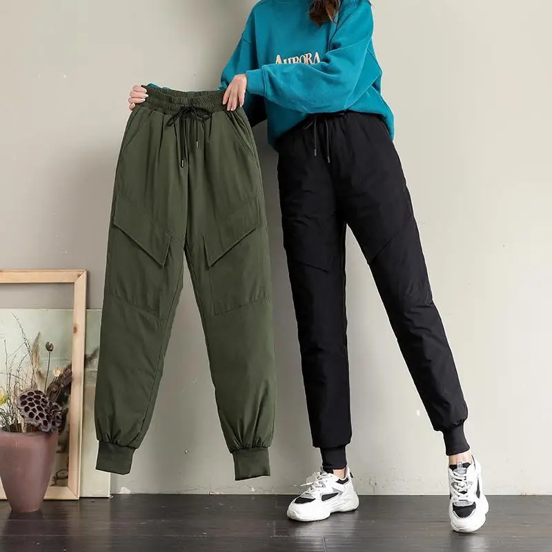 Plus size Women Cotton Trousers 2021 Winter New High waist Loose Multi-pocket Cargo Pants Casual Sportswear Warm Pants Female
Plus size Women Cotton Trousers 2021 Winter New High waist Loose Multi-pocket Cargo Pants Casual Sportswear Warm Pants Female