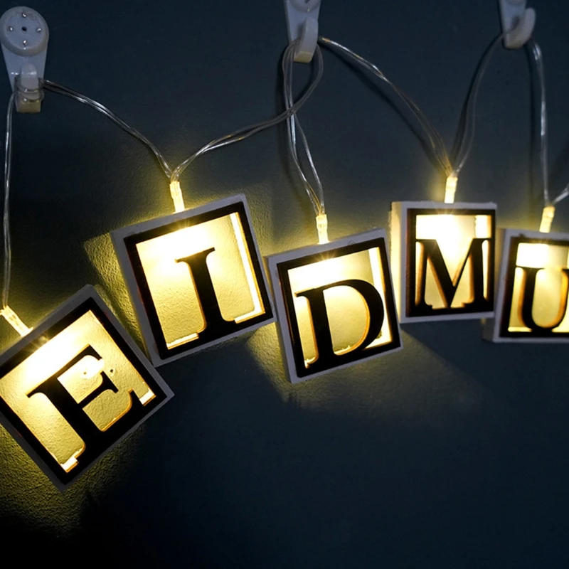 2M 10 Leds EIDMUBARAK Letter String Lights For Ramadan Mubarak Decor AAButtery Powered Ideal Home Decor Muslim Islamic Household
2M 10 Leds EIDMUBARAK Letter String Lights For Ramadan Mubarak Decor AAButtery Powered Ideal Home Decor Muslim Islamic Household