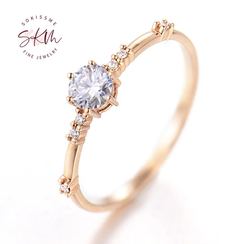 SKM 14k rose gold classic rings moissanite rings for women Anniversary designer Promise Luxury Fine Jewelry
SKM 14k rose gold classic rings moissanite rings for women Anniversary designer Promise Luxury Fine Jewelry