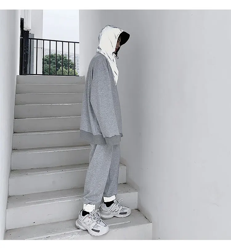 Male Sports Streetwear Hip Hop Loose Hoodie Pant Men 2 Pieces Sets Tracksuits Reflective Hooded Sweatshirt Joggers Sweatpants
Male Sports Streetwear Hip Hop Loose Hoodie Pant Men 2 Pieces Sets Tracksuits Reflective Hooded Sweatshirt Joggers Sweatpants