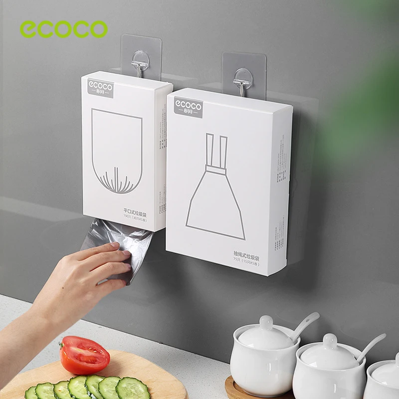 ECOCO Garbage Bag Household Portable Kitchen Accessories Garbage Bag Flat Mouth Drawstring Automatic Closing Large Plastic Bags 
ECOCO Garbage Bag Household Portable Kitchen Accessories Garbage Bag Flat Mouth Drawstring Automatic Closing Large Plastic Bags