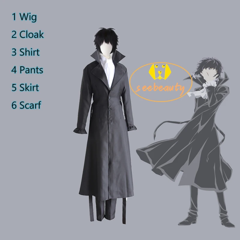 Парик Ryunosuke Akutagawa для косплея аниме Bungou Stray костюм для собаки брюки юбка галстук Униформа на Хэллоуин для рубашка-Тренч
Парик Ryunosuke Akutagawa для косплея аниме Bungou Stray костюм для собаки брюки юбка галстук Униформа на Хэллоуин для рубашка-Тренч