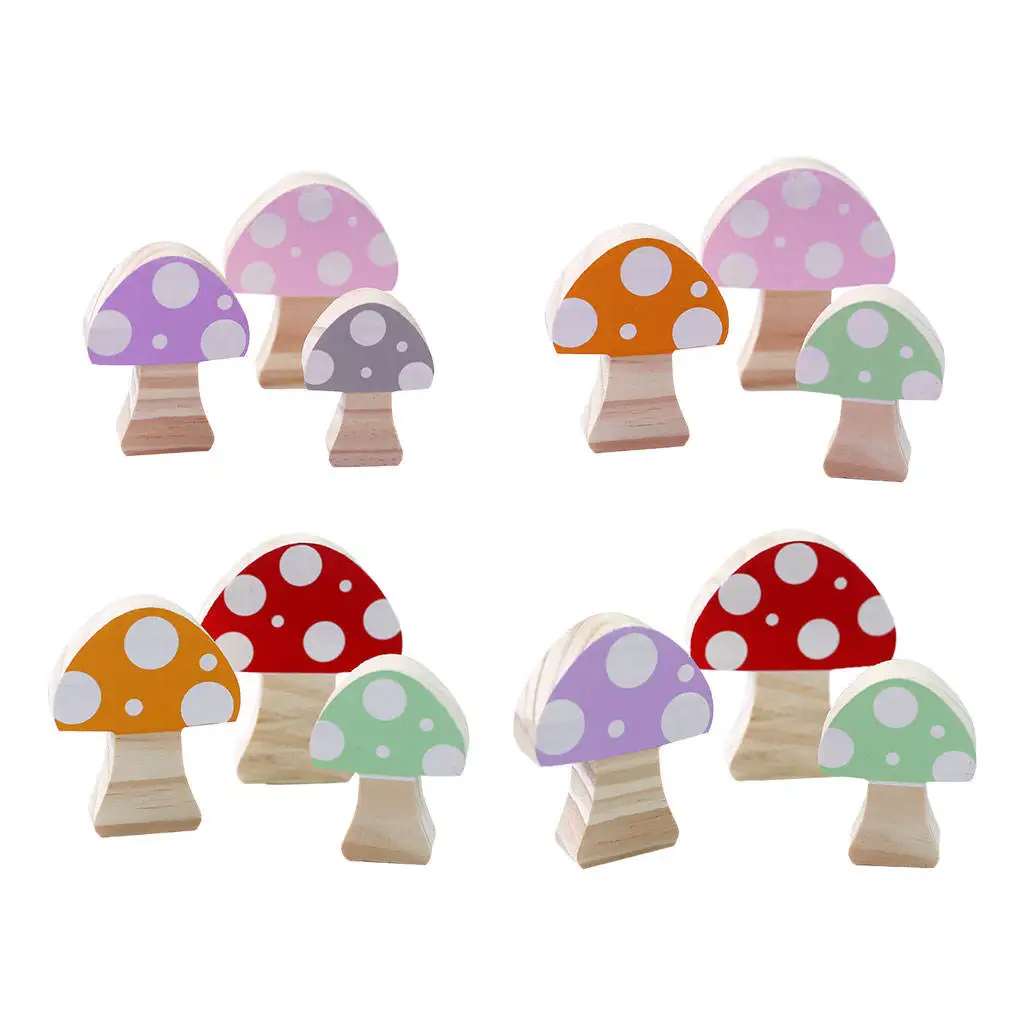 Set of 3 Mushroom Construction Blocks, Wood Decoration Ornament Set Ins, Art Deco Room Decoration, Wooden Toys 
Set of 3 Mushroom Construction Blocks, Wood Decoration Ornament Set Ins, Art Deco Room Decoration, Wooden Toys