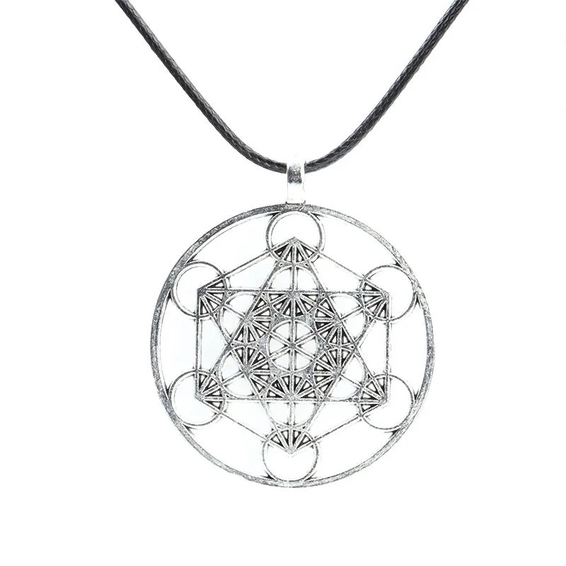 Кубик Metatron с уплотнением ангела ожерелье Archangel брелок геометрическим рисунком