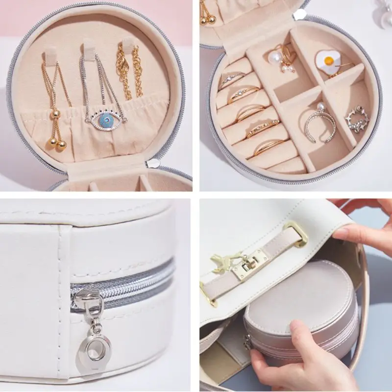 Jewelry Travel Organizer Small Jewelry Box PU Leather Women Girls Traveling Jewelries Case and Portable Jewellery Box
Jewelry Travel Organizer Small Jewelry Box PU Leather Women Girls Traveling Jewelries Case and Portable Jewellery Box