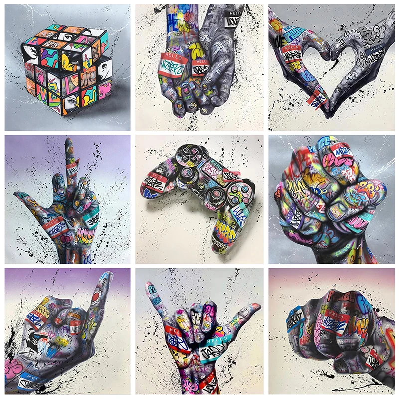 Street Graffiti Banksy Pop Art Abstract Love Hands To Hands Canvas Painting Posters and Prints Wall Art Pictures for Home Decor
Street Graffiti Banksy Pop Art Abstract Love Hands To Hands Canvas Painting Posters and Prints Wall Art Pictures for Home Decor