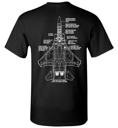 F-15 Brings The Freedom Fashion Fighter Blueprint Design Printed T-Shirt. Summer Cotton Short Sleeve O-Neck Mens T Shirt New
F-15 Brings The Freedom Fashion Fighter Blueprint Design Printed T-Shirt. Summer Cotton Short Sleeve O-Neck Mens T Shirt New