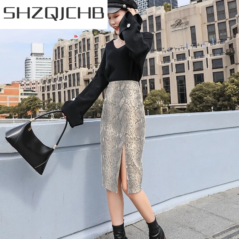 JCHB 2021 High Street Sexy Split Serpentine Elastic Genuine Leather Skirt Women High Waist Slim Fit Knee Length Sheepskin Wrap
JCHB 2021 High Street Sexy Split Serpentine Elastic Genuine Leather Skirt Women High Waist Slim Fit Knee Length Sheepskin Wrap