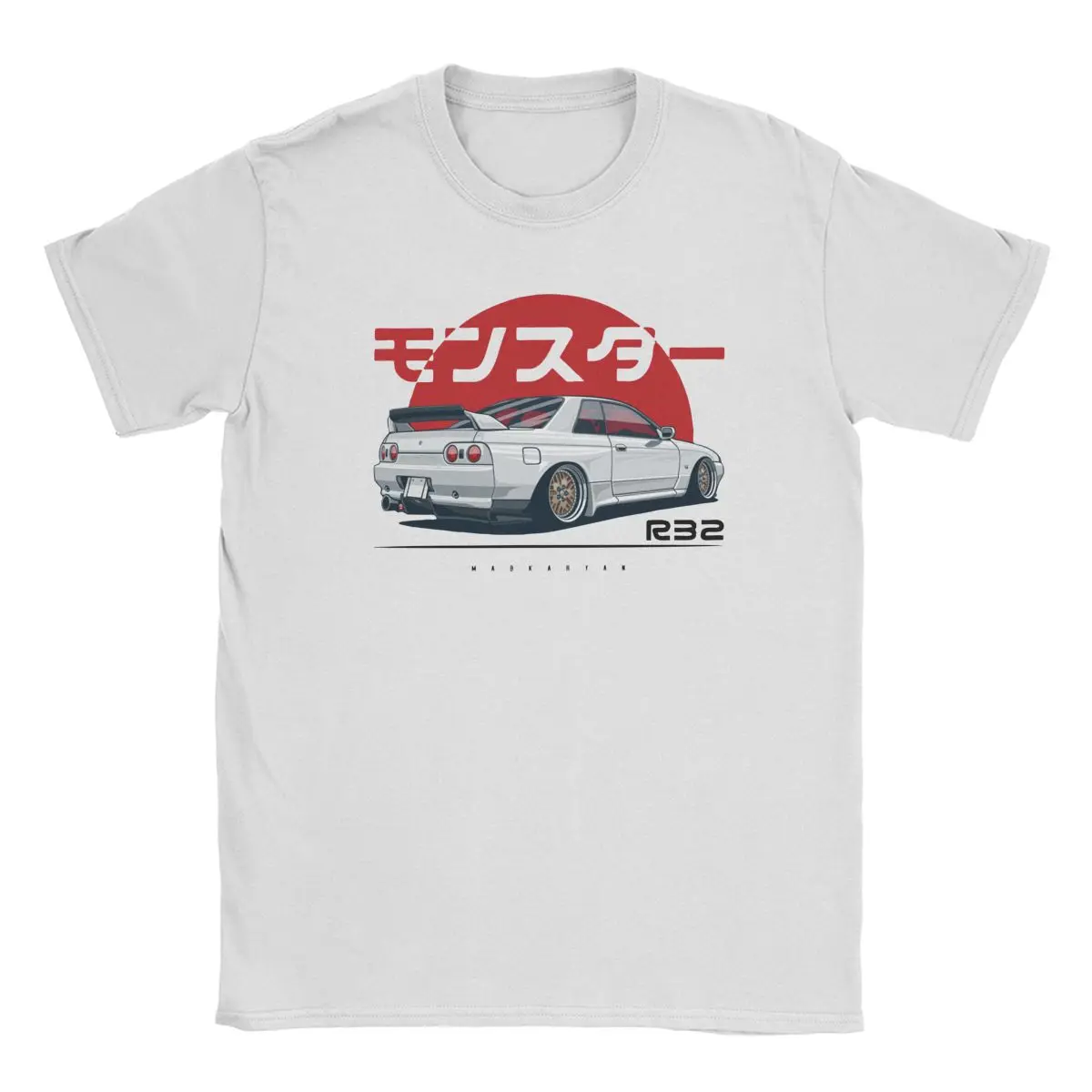 Мужские футболки Monster Skyline R32 GTR Jdm с японским автомобилем и дрифтом Забавные из