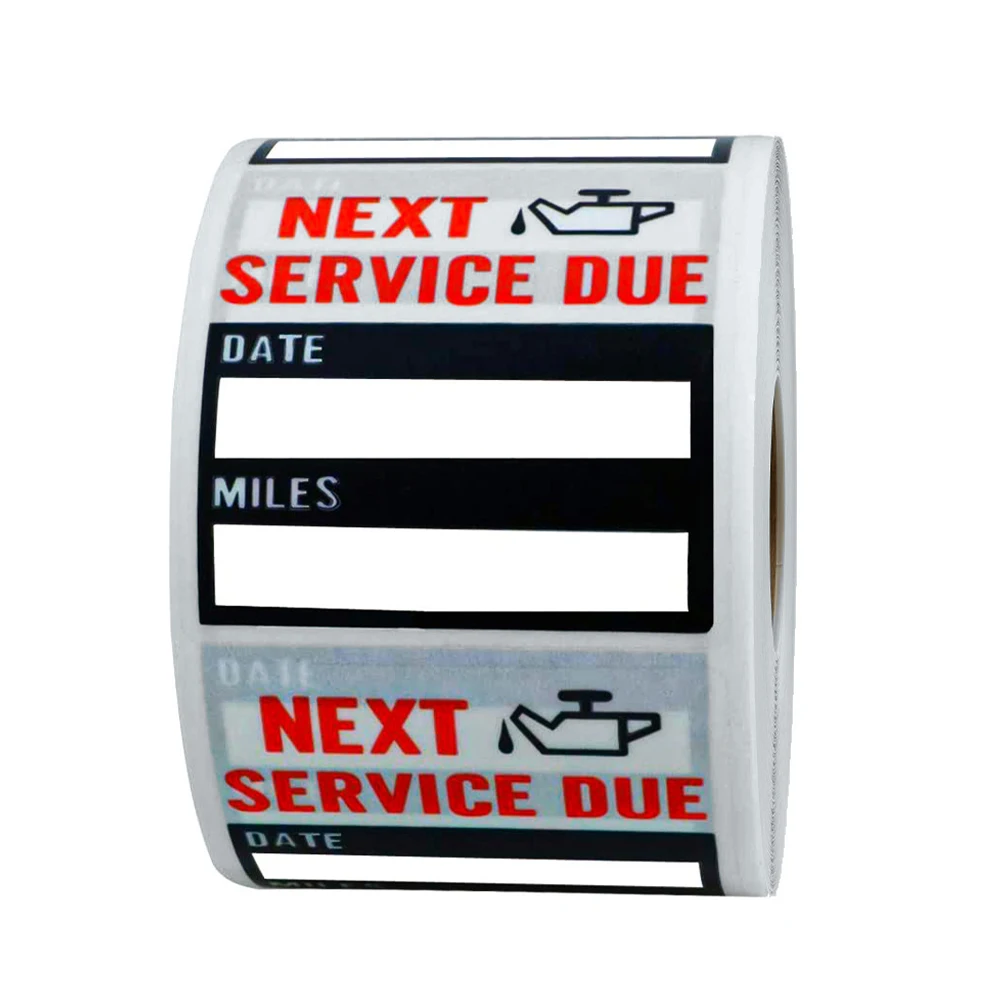 100Pcs/Set Stickers Oil Changes Adhesive Labels Oil Change Stickers Oil Change Service Reminder Sticker Car Accessories
100Pcs/Set Stickers Oil Changes Adhesive Labels Oil Change Stickers Oil Change Service Reminder Sticker Car Accessories