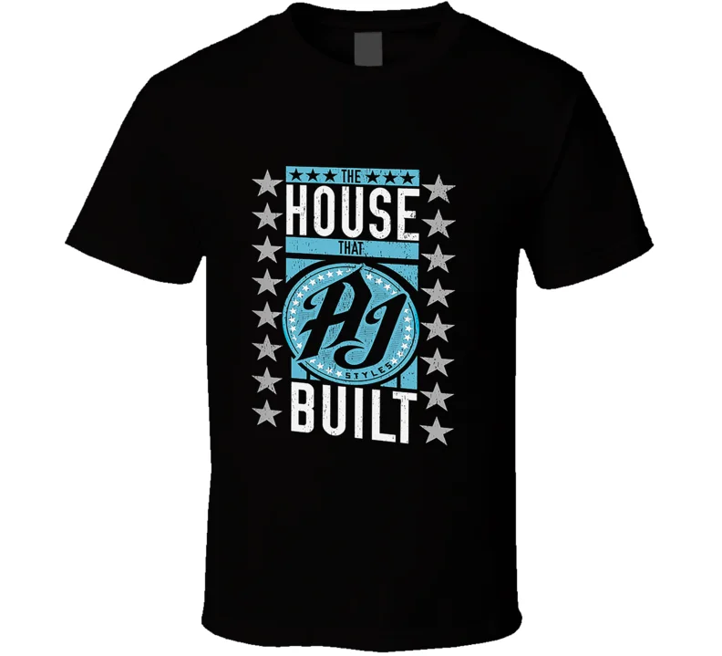 Мужская футболка Aj Styles The House That Built Футболка женская футболка|Мужские футболки| |