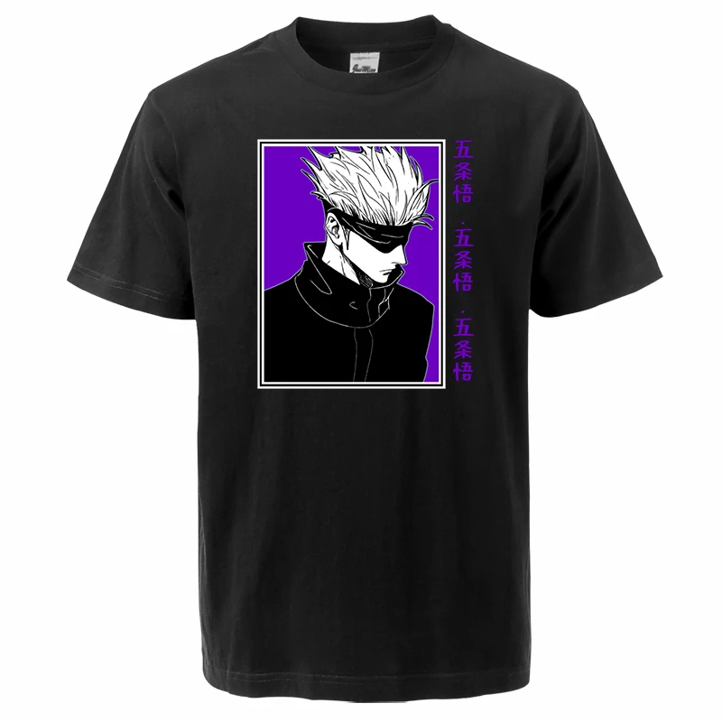 Jujutsu Kaisen Anime Tshirts Fashion Cool Top Tees Mens Gojo Satoru Short Sleeve Tops Casual T shirt
Jujutsu Kaisen Anime Tshirts Fashion Cool Top Tees Mens Gojo Satoru Short Sleeve Tops Casual T shirt