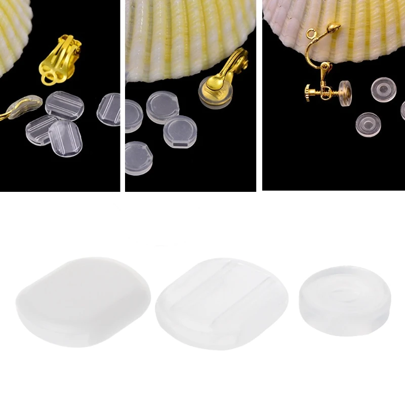 50PCS Clear Comfort Earring Pads Silicone Anti Pain Cushion for Clip On Earrings R2LE
50PCS Clear Comfort Earring Pads Silicone Anti Pain Cushion for Clip On Earrings R2LE